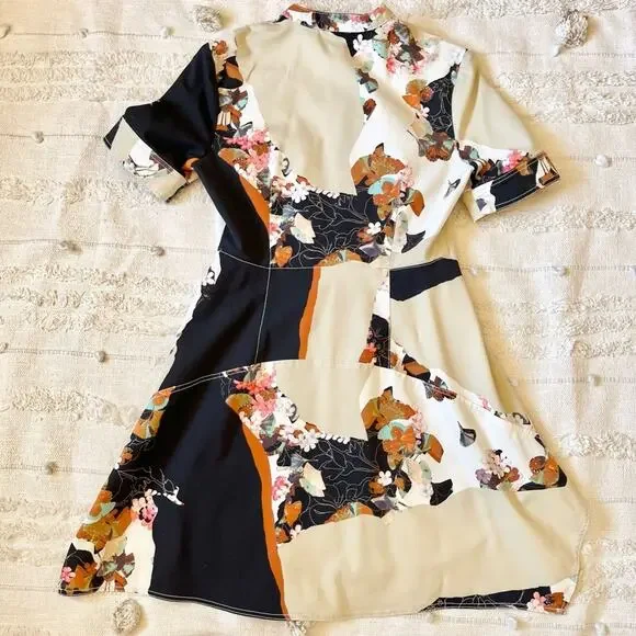 3.1 Phillip Lim Target Floral Zip Shirt Dress size medium - Picture 12 of 14